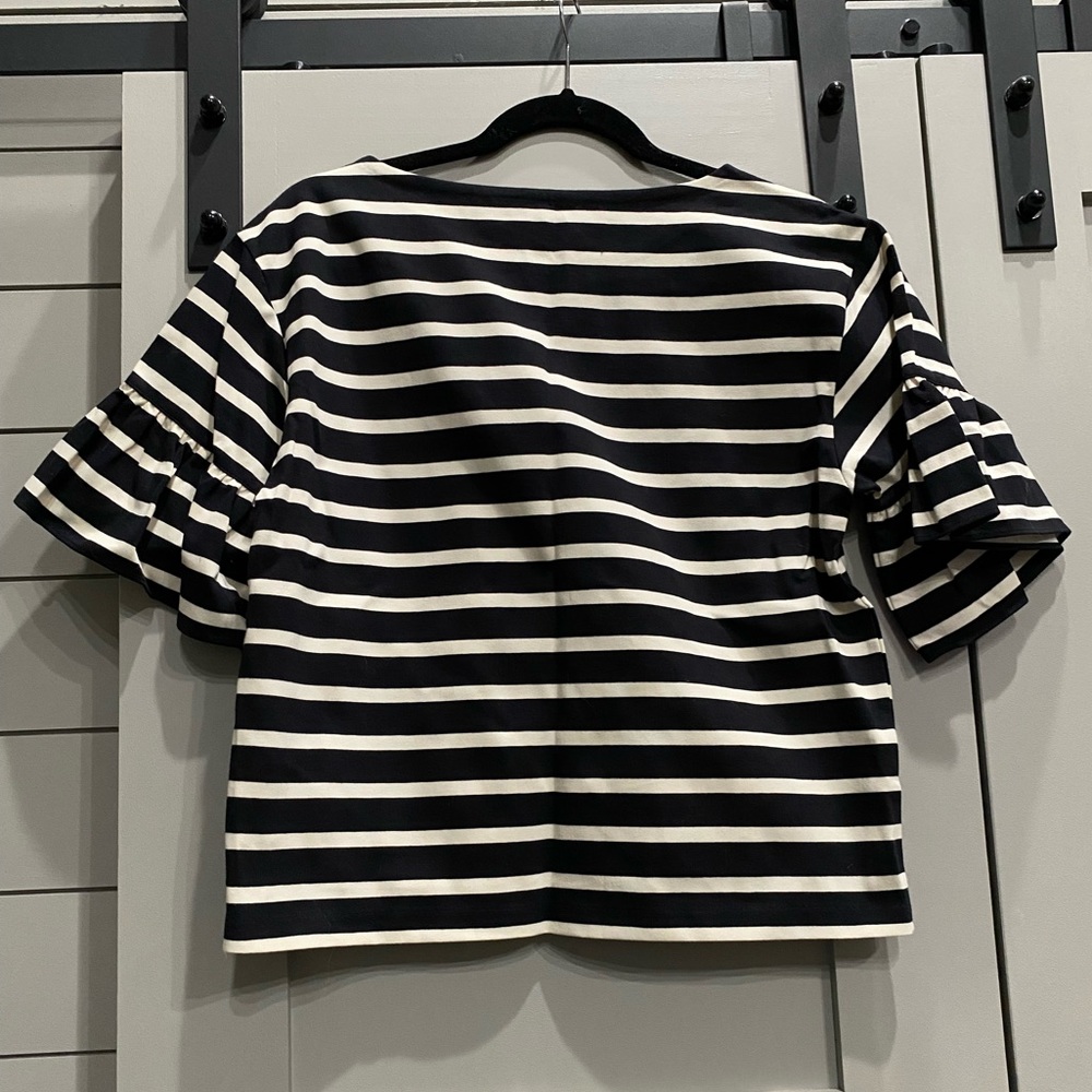 J. Crew Ruffled Sleeve Top - Picture 3 of 3